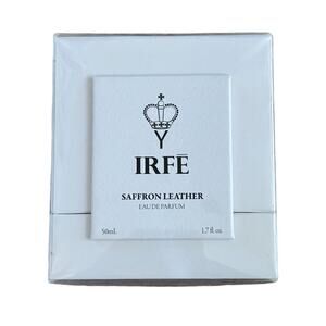 Irfe Saffron Leather Eau de Parfum 1.7 oz. New Sealed Earthy Bergamot $285